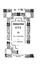 The Bhagavad Gita Text and Translation